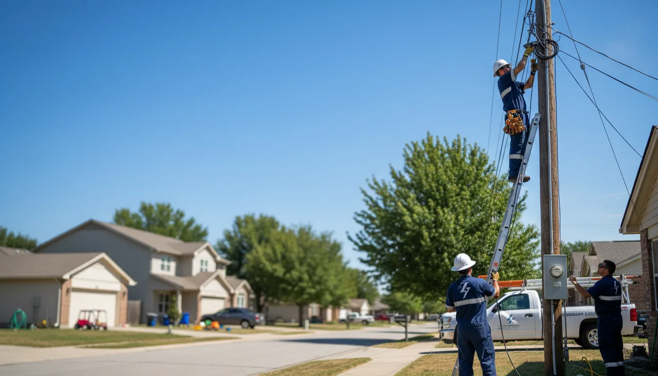 Residential electrician providing installation services in Fredericktown, MO